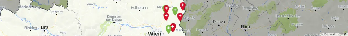 Map view for Pharmacies emergency services nearby Dürnkrut (Gänserndorf, Niederösterreich)